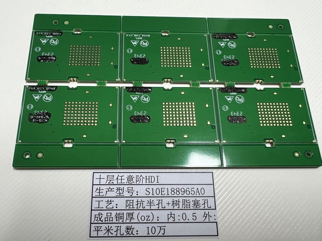 Bianco/Nero/Giallo Silkscreen HDI PCB Controllo dell'impedenza FR-4 3mil Min. Anello annulare