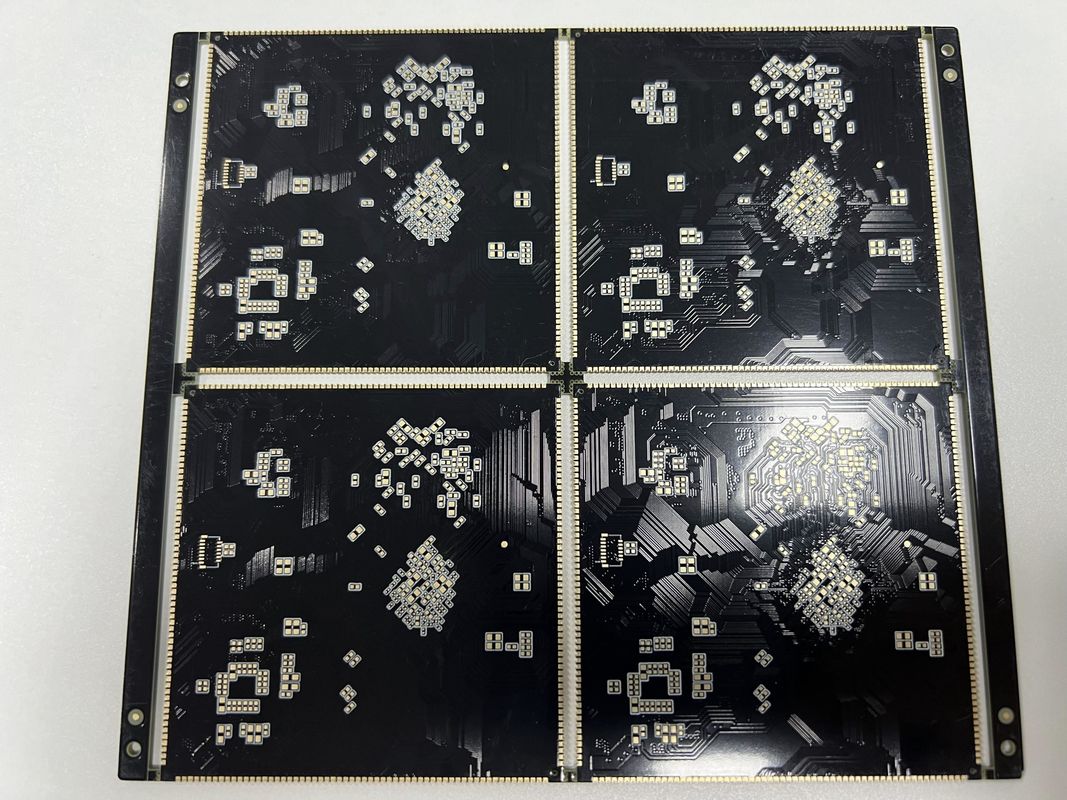 Tavola PCB HDI ad alta densità con mezza buca BGA 0,25 mm presa della lampada 10 1 rapporto di aspetto