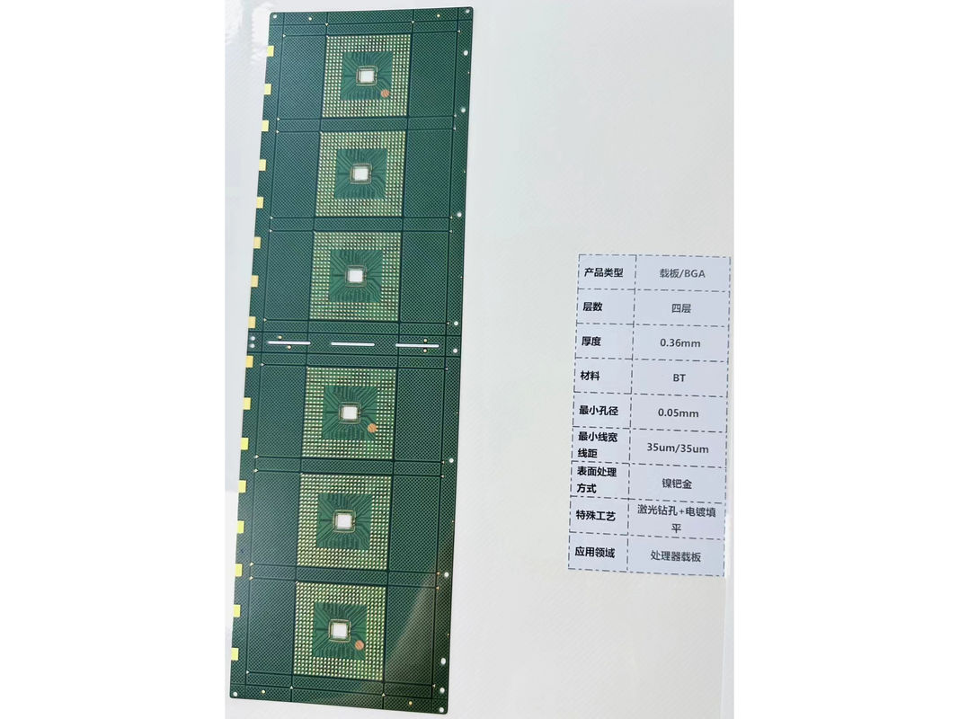 Verde ENIG Finitura di superficie PCB a doppio strato con traccia di 0,1 mm