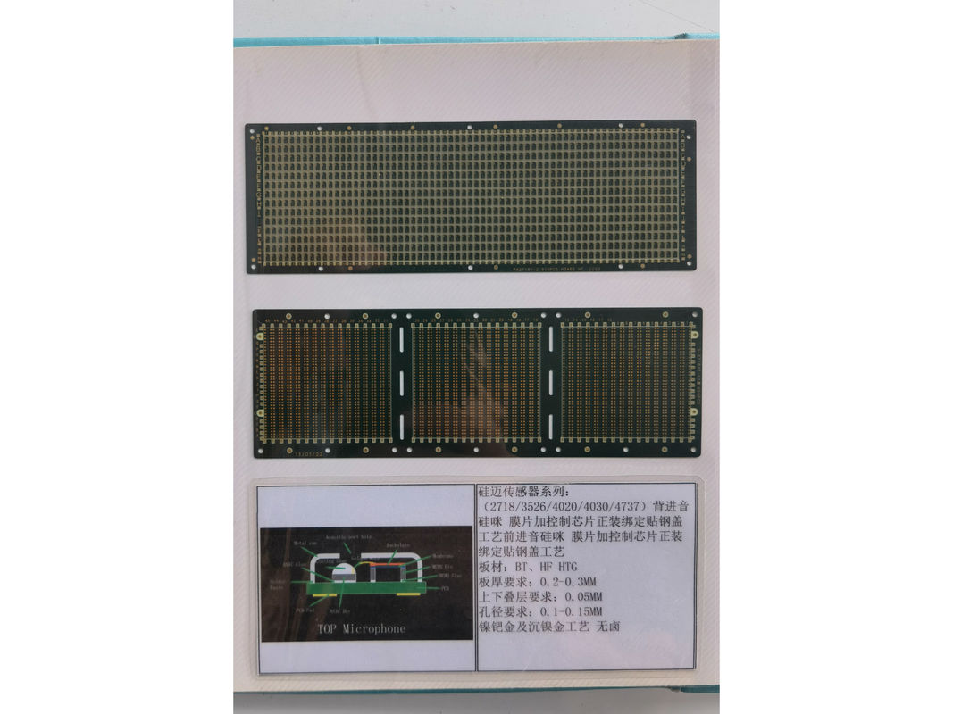 Impedanza controllata come il substrato del PCB Maschera di saldatura verde 2 strati Tavola di circuito a piombo di silicio