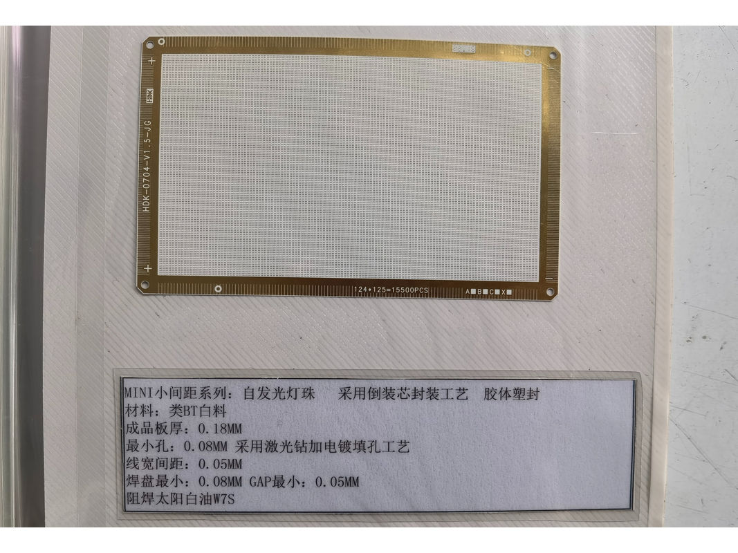 ENIG Finitura superficiale Ceramica o BT Rigid IC Substrate PCB 1 oz Peso di rame