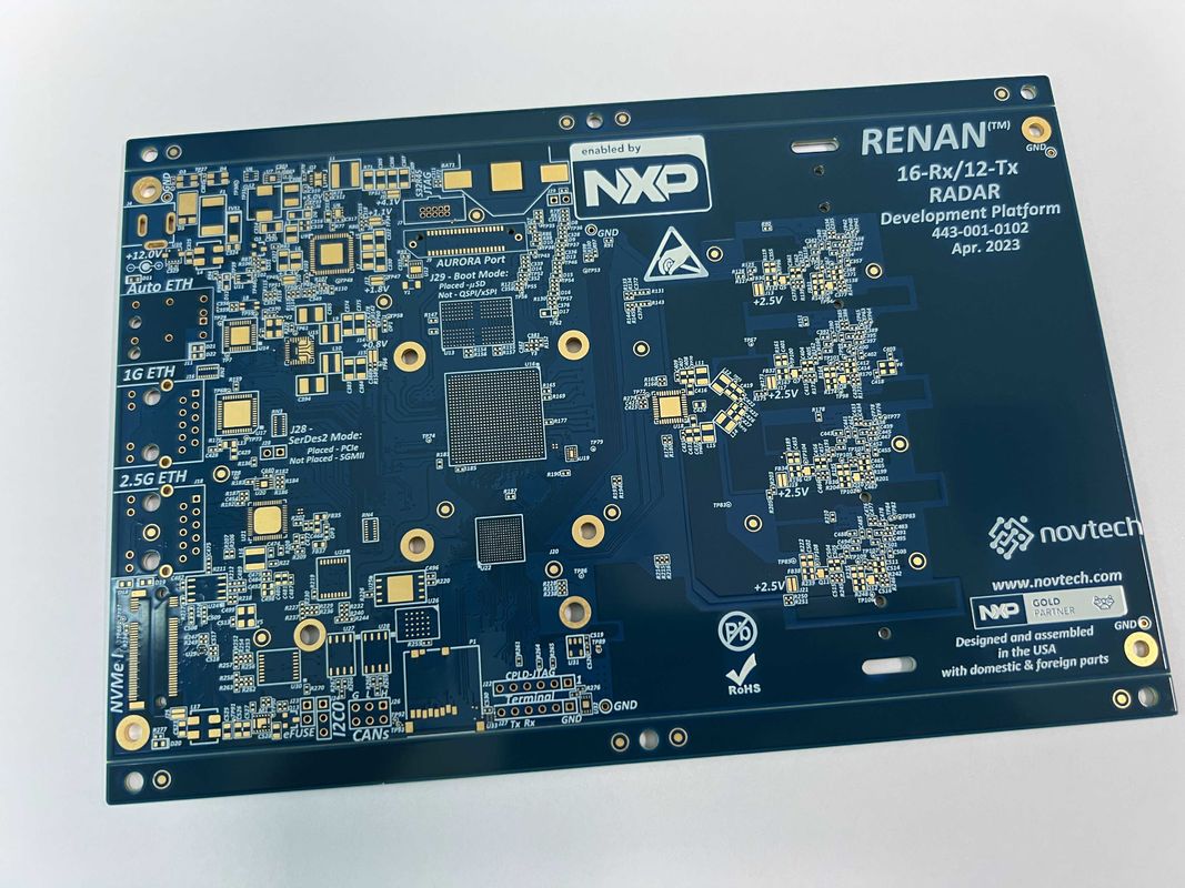 100% E-Testing Glass Epoxy PCB Board con vias cieche e sepolte e superficie di immersione