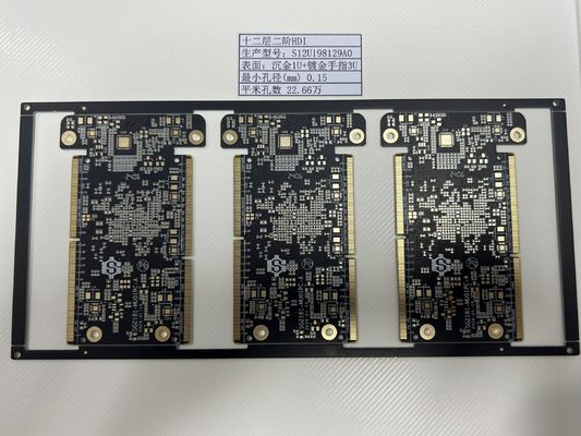 Spessore 0,4-3,2 mm HDI PCB Board 6-32L Controllo dell'impedenza 100% E Test