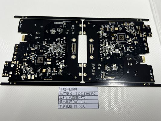 Speciale lampadina presa di alta densità Interconnettore PCB 10 strati Tuc TU-872 1+N+1 Goldfinger 30U