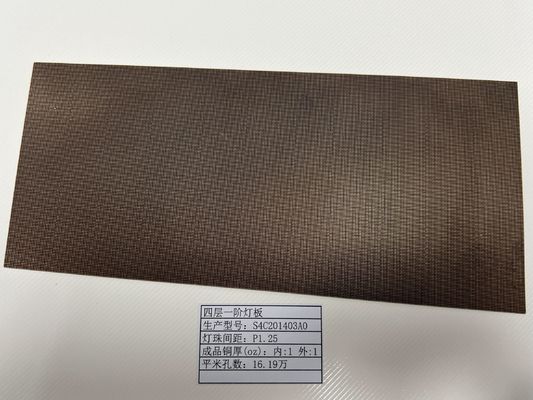 Tavola PCB ad alta densità di interconnessione con supporto alla presa della lampada schermo a LED HDI prototipo 4L 1+N+1 Quickturn